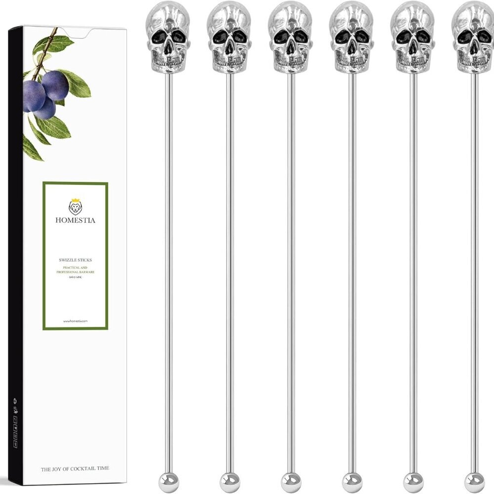 Coffee Stick Stainless Steel Swizzle Sticks Reusable Metal Stir Sticks Cocktail